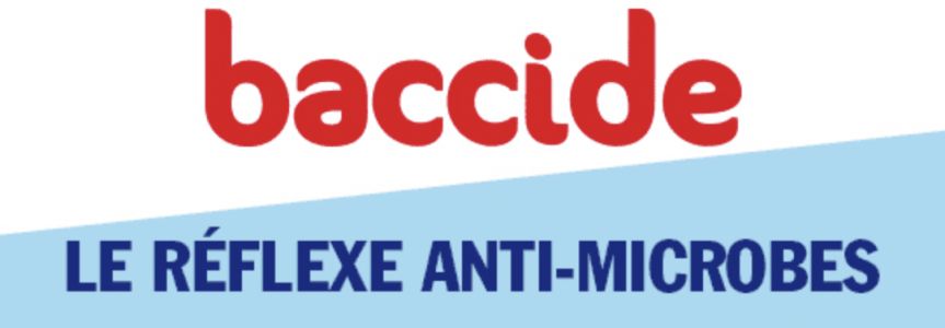Logo de la marque baccide disponible en pharmacie