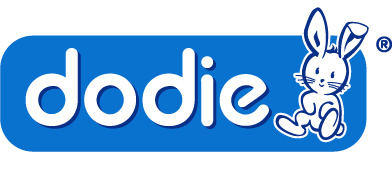 Logo de la marque dodie disponible en pharmacie