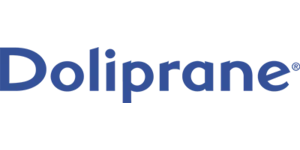 Logo de la marque doliprane disponible en pharmacie