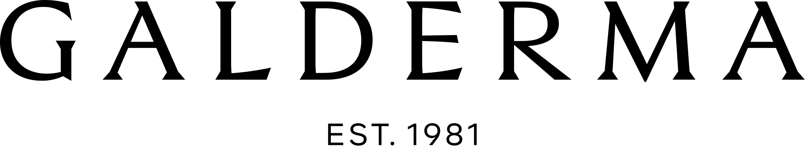 Logo de la marque galderma disponible en pharmacie