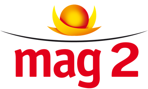 Logo de la marque mag2 disponible en pharmacie