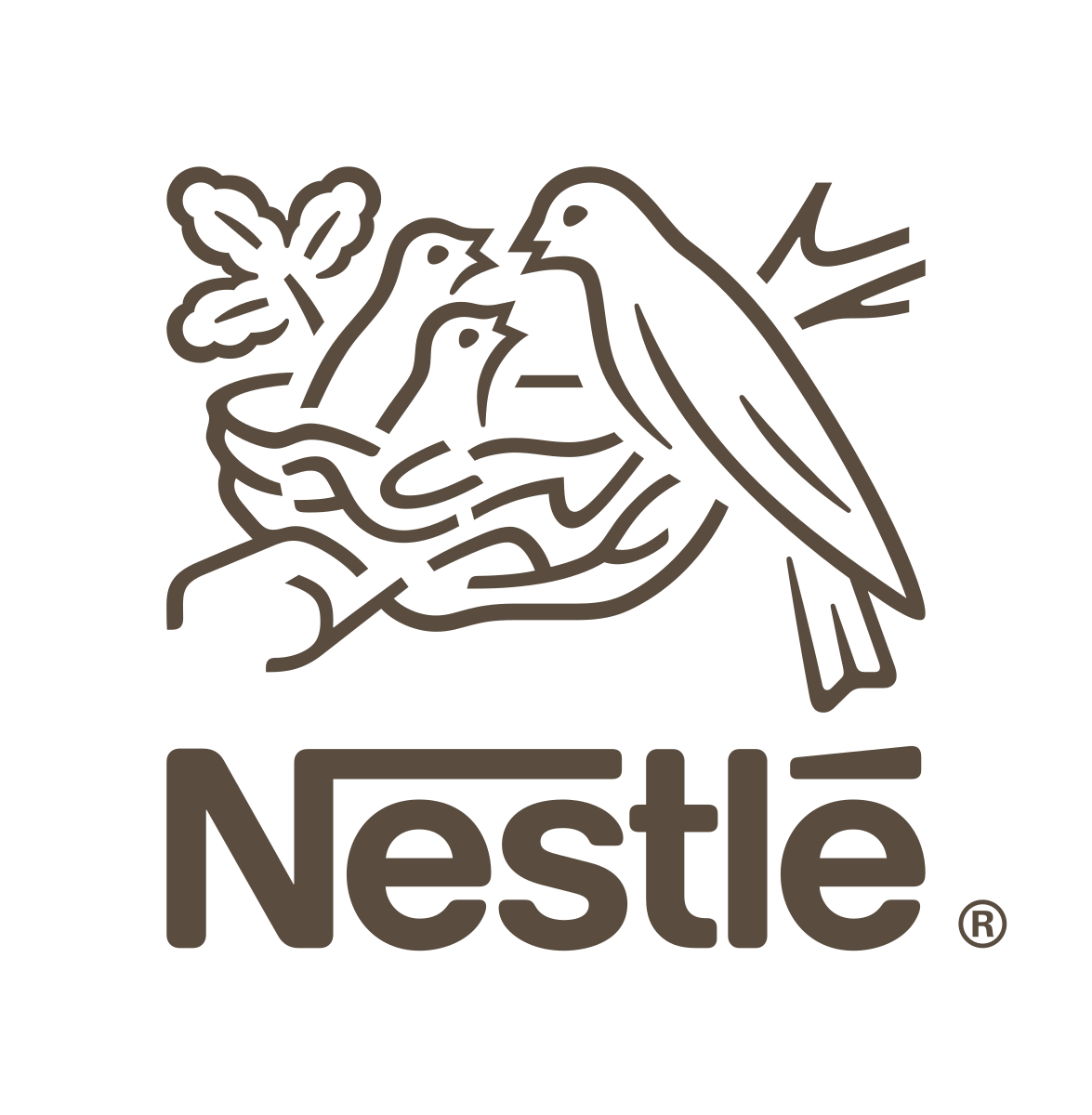 Logo de la marque nestlé disponible en pharmacie