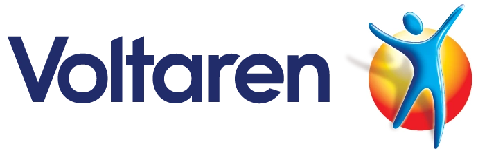 Logo de la marque voltaren disponible en pharmacie